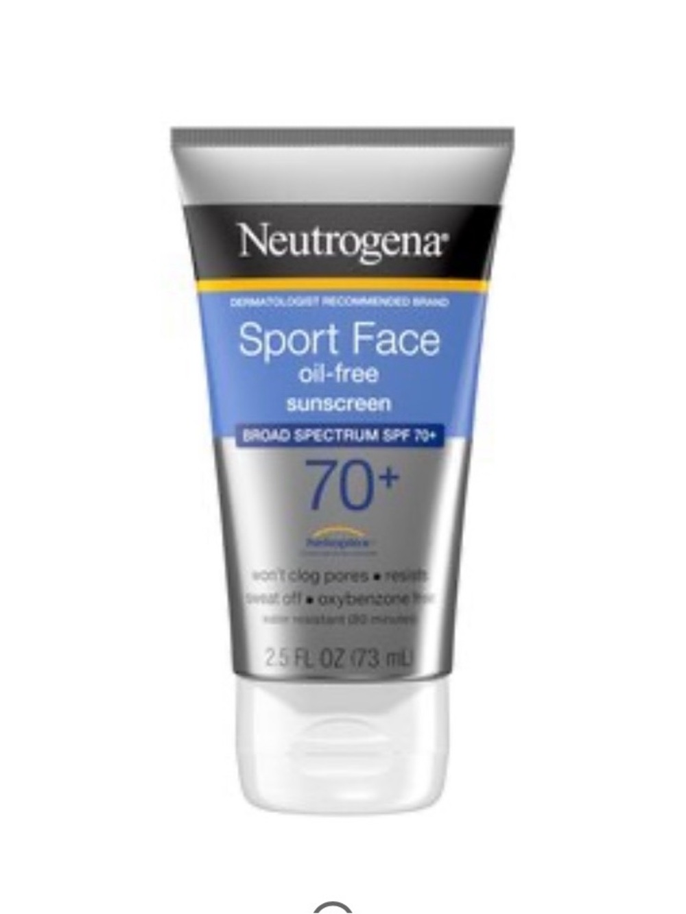 Neutrogena Sport Face Oil-Free Sunscreen - Blue, Silver